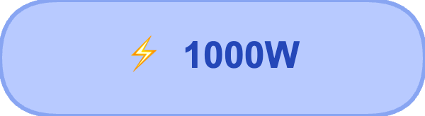 1000W Leistung