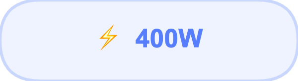 400W Leistung