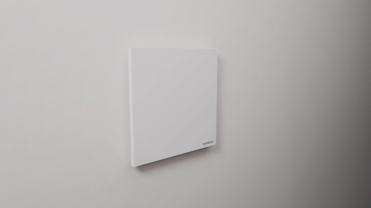 Lumera Infrarot-Panel an der Wand, Aufbau mit Duo Chamber Technology von Thermotec